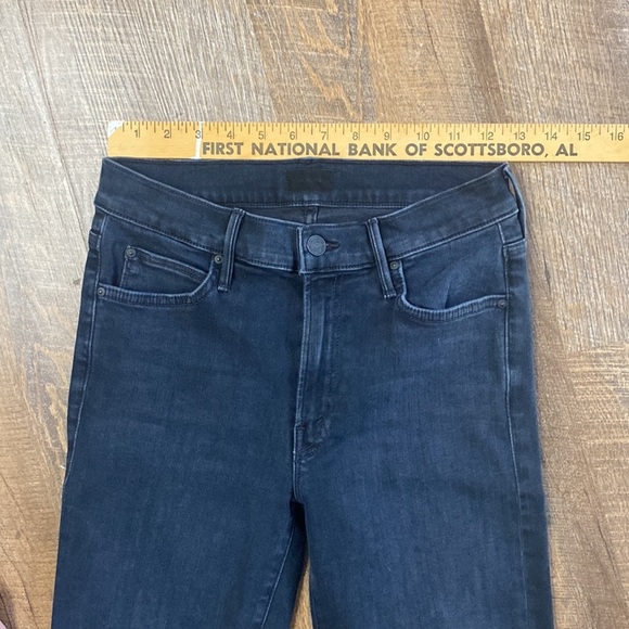 MOTHER THE RASCAL ANKLE SNIPPET IN BLACKBIRD HI RISE STRAIGHT LEG ANKLE SZ 27 - Picture 11 of 16